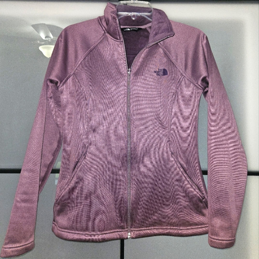 The North face Agave Fleece Full Zip Soft Midweight Jacket Purple Small